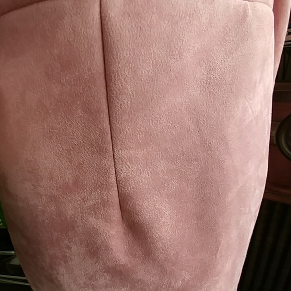 NWOT eShakti ultra-Suede Flounced Dress - Picture 8 of 8